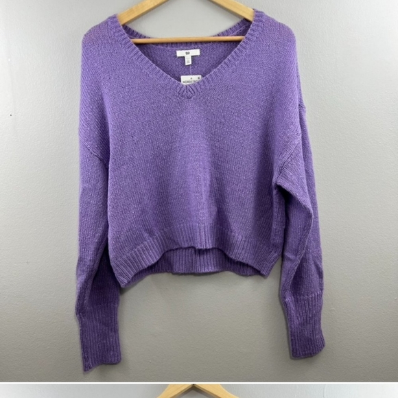 BP - Nordstrom Purple Veronica Knit Sweater Size L - Picture 1 of 9
